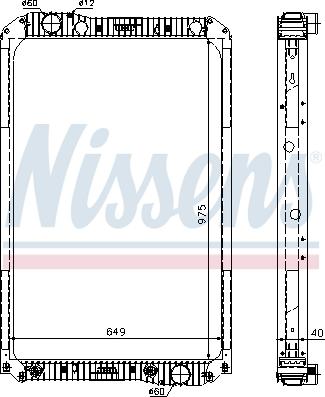 Nissens 62571A - Radiator, engine cooling autospares.lv