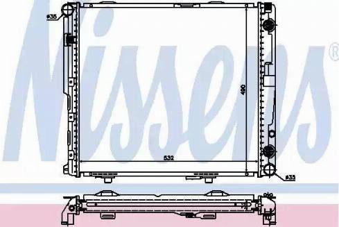 Nissens 62694A - Radiator, engine cooling autospares.lv