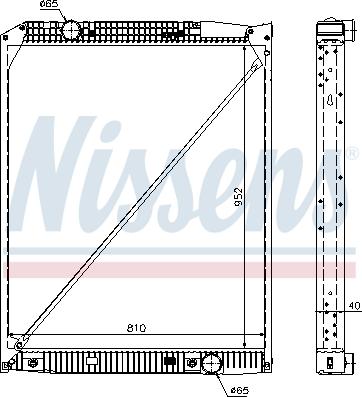 Nissens 62649A - Radiator, engine cooling autospares.lv