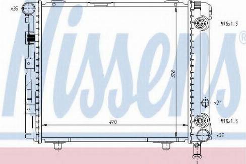 Nissens 62659 - Radiator, engine cooling autospares.lv