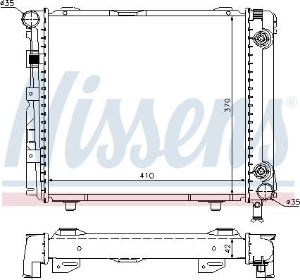 Nissens 62650 - Radiator, engine cooling autospares.lv