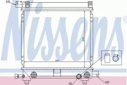 Nissens 62658 - Radiator, engine cooling autospares.lv