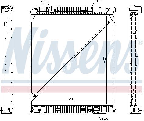 Nissens 62653A - Radiator, engine cooling autospares.lv