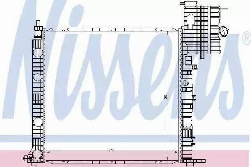 Nissens 62678 - Radiator, engine cooling autospares.lv