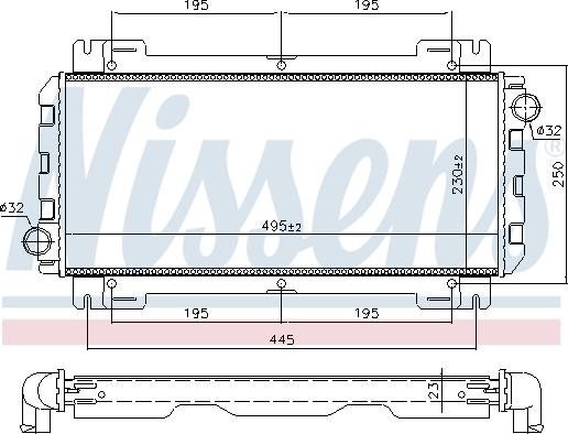 Nissens 691638 - Radiator, engine cooling autospares.lv