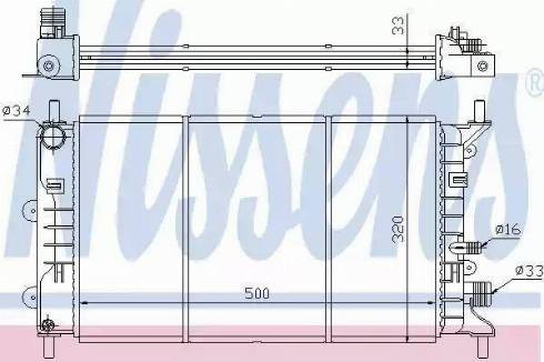 Nissens 62162 - Radiator, engine cooling autospares.lv