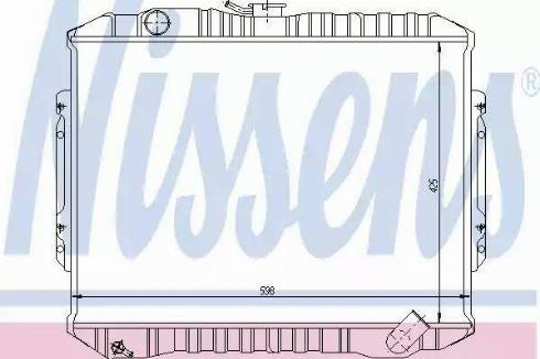 Nissens 62840 - Radiator, engine cooling autospares.lv