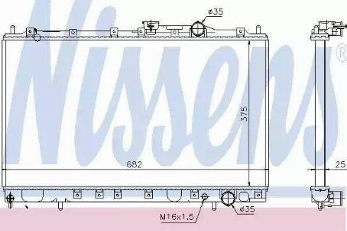 Nissens 62843 - Radiator, engine cooling autospares.lv