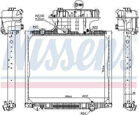 Nissens 62875 - Radiator, engine cooling autospares.lv