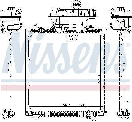 Nissens 62873 - Radiator, engine cooling autospares.lv