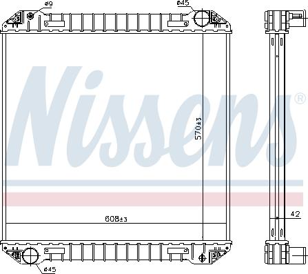 Nissens 623440 - Radiator, engine cooling autospares.lv