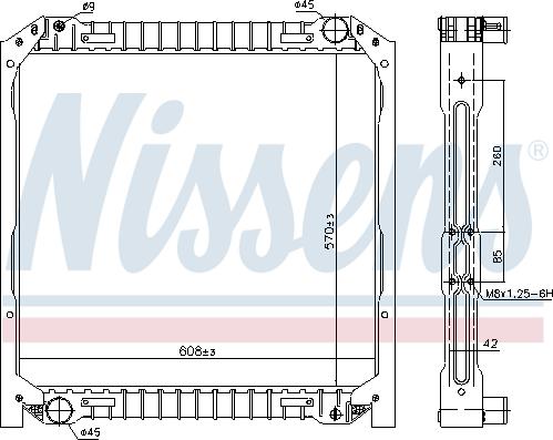 Nissens 62344 - Radiator, engine cooling autospares.lv