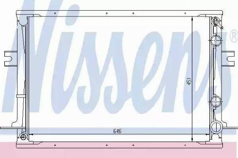 Nissens 62310 - Radiator, engine cooling autospares.lv