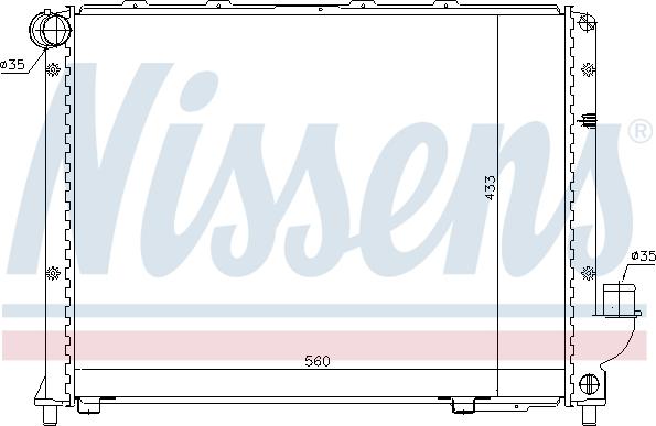 Nissens 62327 - Radiator, engine cooling autospares.lv