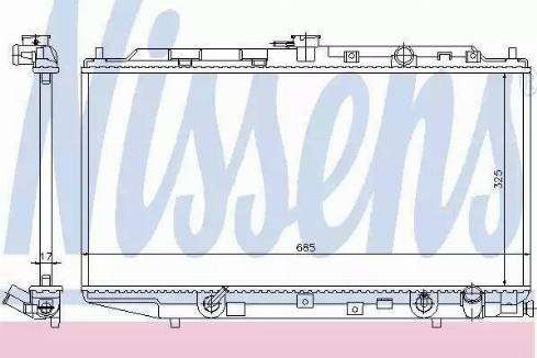 Nissens 62255 - Radiator, engine cooling autospares.lv