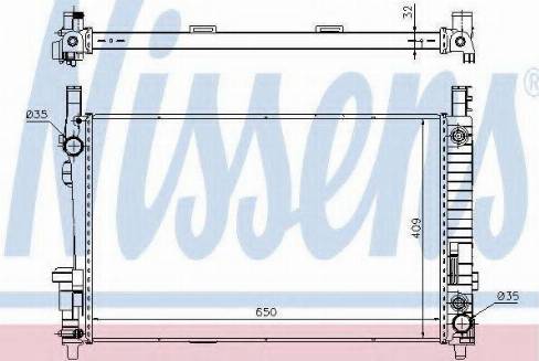 Nissens 62799 - Radiator, engine cooling autospares.lv