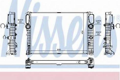 Nissens 62796 - Radiator, engine cooling autospares.lv