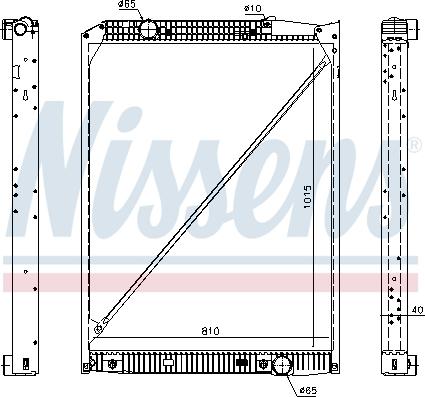 Nissens 62791A - Radiator, engine cooling autospares.lv