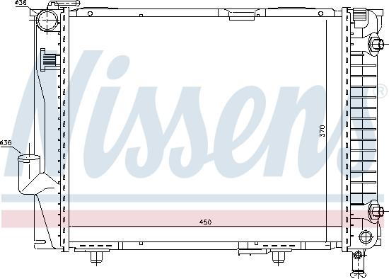 Nissens 62711 - Radiator, engine cooling autospares.lv