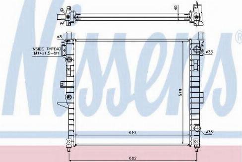 Nissens 62787 - Radiator, engine cooling autospares.lv