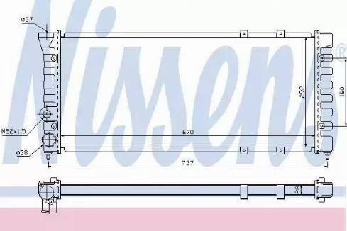 Nissens 67900 - Radiator, engine cooling autospares.lv