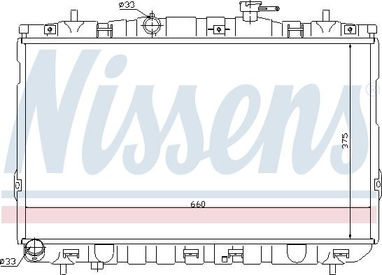 Nissens 67494 - Radiator, engine cooling autospares.lv