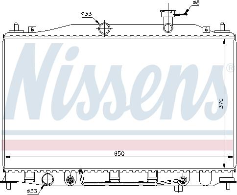 Nissens 67503 - Radiator, engine cooling autospares.lv