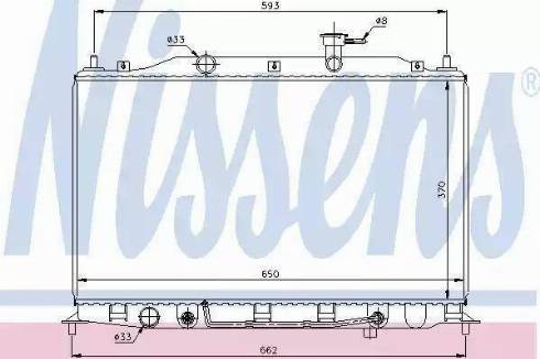 Nissens 67502 - Radiator, engine cooling autospares.lv