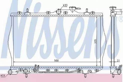 Nissens 67001 - Radiator, engine cooling autospares.lv