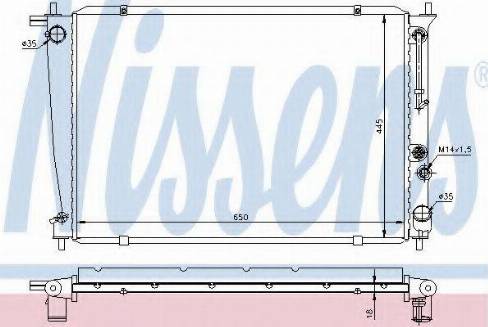 Nissens 67038 - Radiator, engine cooling autospares.lv