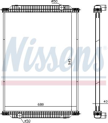 Nissens 671950 - Radiator, engine cooling autospares.lv