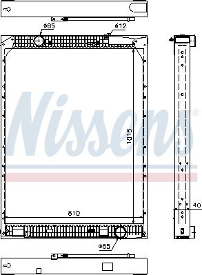Nissens 67169 - Radiator, engine cooling autospares.lv