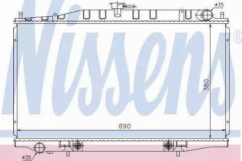 Nissens 67355 - Radiator, engine cooling autospares.lv