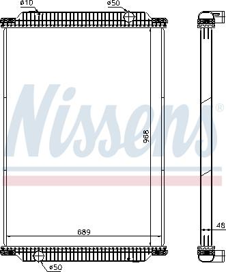 Nissens 672440 - Radiator, engine cooling autospares.lv