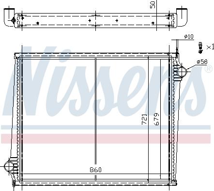 Nissens 67288 - Radiator, engine cooling autospares.lv