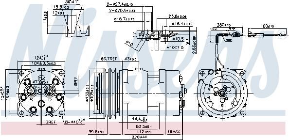 Nissens 899927 - Compressor, air conditioning autospares.lv