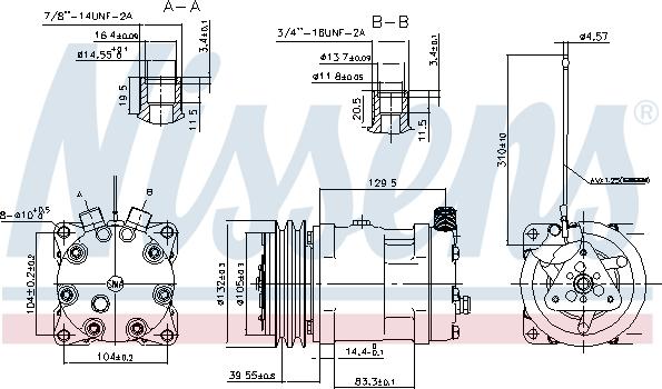 Nissens 89461 - Compressor, air conditioning autospares.lv