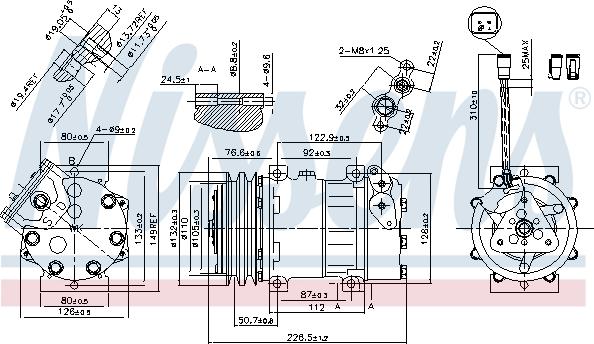 Nissens 89468 - Compressor, air conditioning autospares.lv