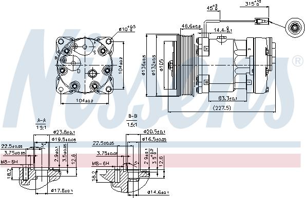Nissens 89411 - Compressor, air conditioning autospares.lv