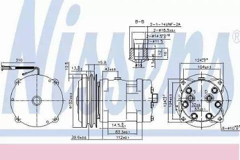 Nissens 89521 - Compressor, air conditioning autospares.lv