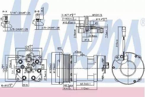 Nissens 89665 - Compressor, air conditioning autospares.lv