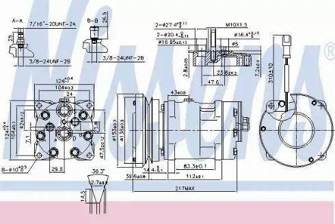 Nissens 89635 - Compressor, air conditioning autospares.lv