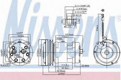 Nissens 89638 - Compressor, air conditioning autospares.lv