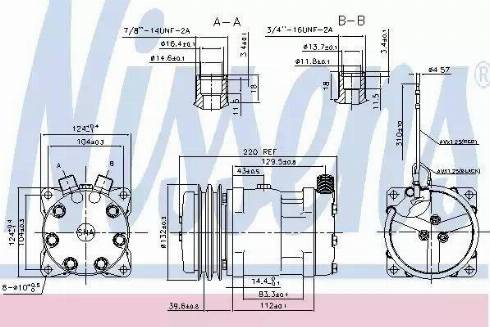 Nissens 89624 - Compressor, air conditioning autospares.lv