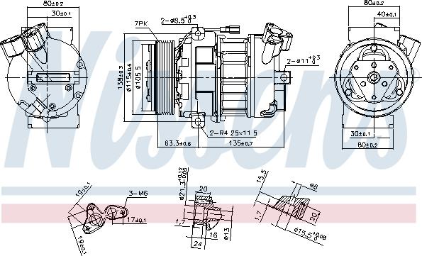 Nissens 890656 - Compressor, air conditioning autospares.lv