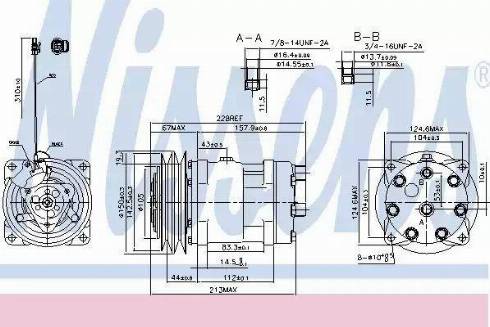 Nissens 890032 - Compressor, air conditioning autospares.lv