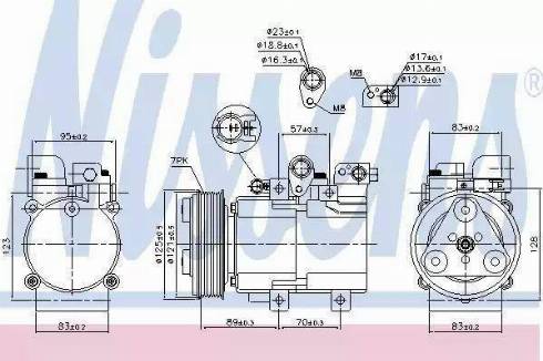 Koreastar KCPH-116 - Compressor, air conditioning autospares.lv