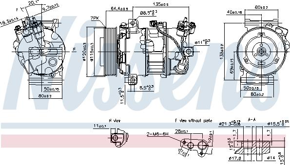 Nissens 890126 - Compressor, air conditioning autospares.lv