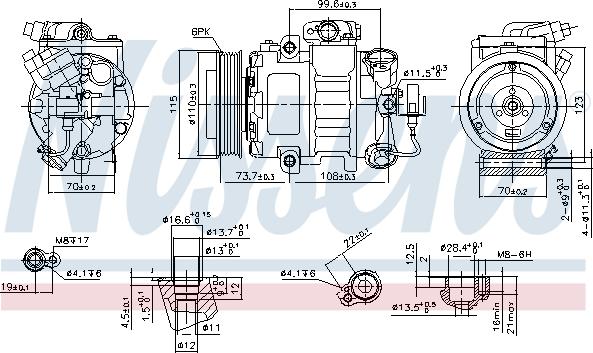 Nissens 89026 - Compressor, air conditioning autospares.lv