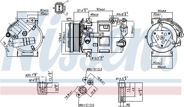 Nissens 890210 - Compressor, air conditioning autospares.lv